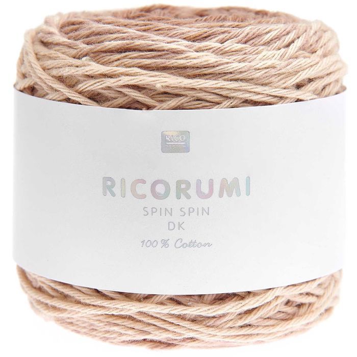 Laine - RICO DESIGN - Spin Spin - 100% coton - 50 g - 115 m - Couleur Beige