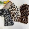 Koreanischer Süßer Leopardendruck Plüschschal für Kinder - Warmer Herbst/Winter Nackenschutz