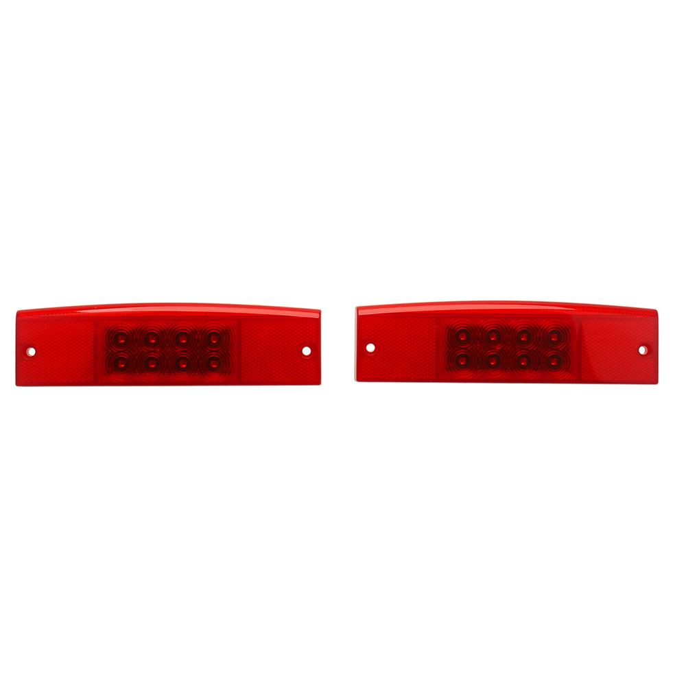 1 Pair UTV ATV Rear Brake Lamp LED Tail Light Smoke For Polaris Ranger 400 500 570 800 EFI Midsize Accessories Replace #2411450