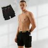 Men's Sport Long Boxer Briefs with Dual Pockets High Stretch Athletic Underwear for Workout