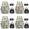 3Pcs/set 26 English Letter Kpop Demon Hunters Printed Backpack for Teenger Boy Girl Large Capacity Schoolbag Children Student Bookbag Women Travel Bag