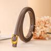 Luxury Brand Leather Belt for Women Designer Alloy Buckle Waist Strap Female Jeans Trouser Dress Waistband