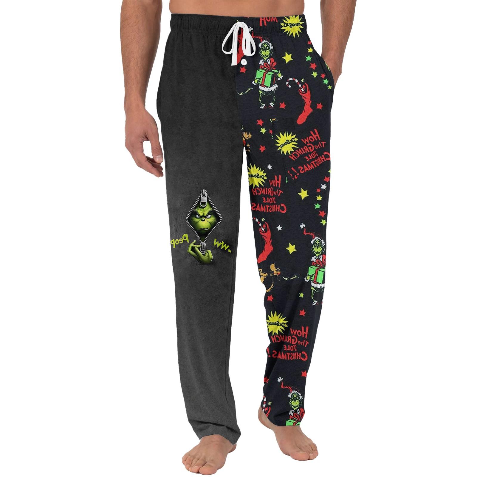 

Женские повседневные модные спортивные штаны с рождественским принтом повседневные брюки L