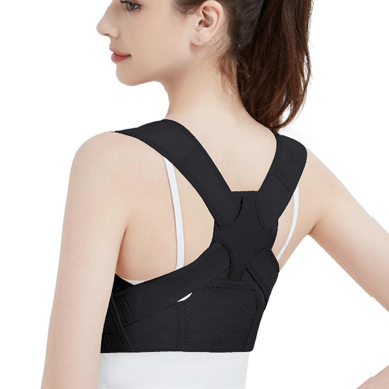 

New Hot Posture Corrector Adjustable Back Support Belt Spine Back Shoulder Brace Support Belts S