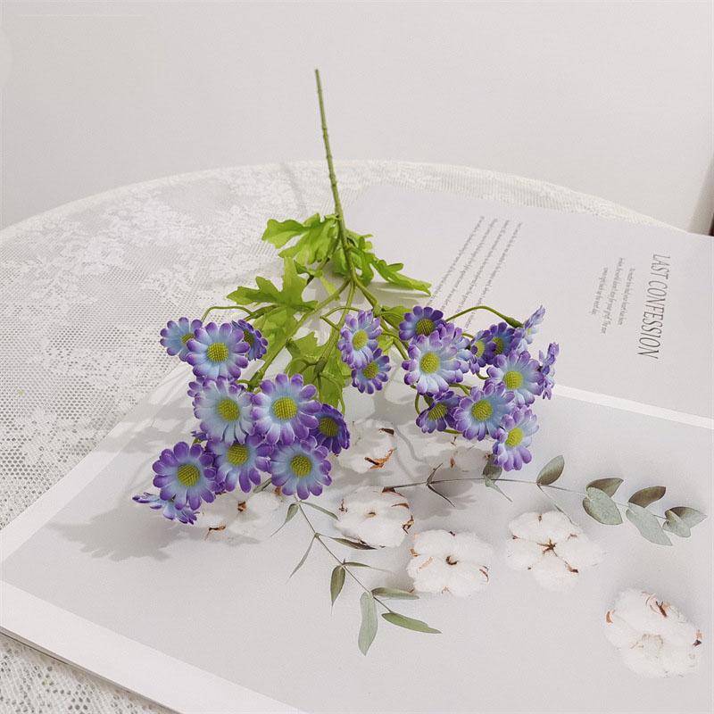 30 Heads Daisy Artificial Flowers Bouquet for Garden Wedding Supplies Decoration Outdoor Fake Flowers Home Decor Vase Ornaments