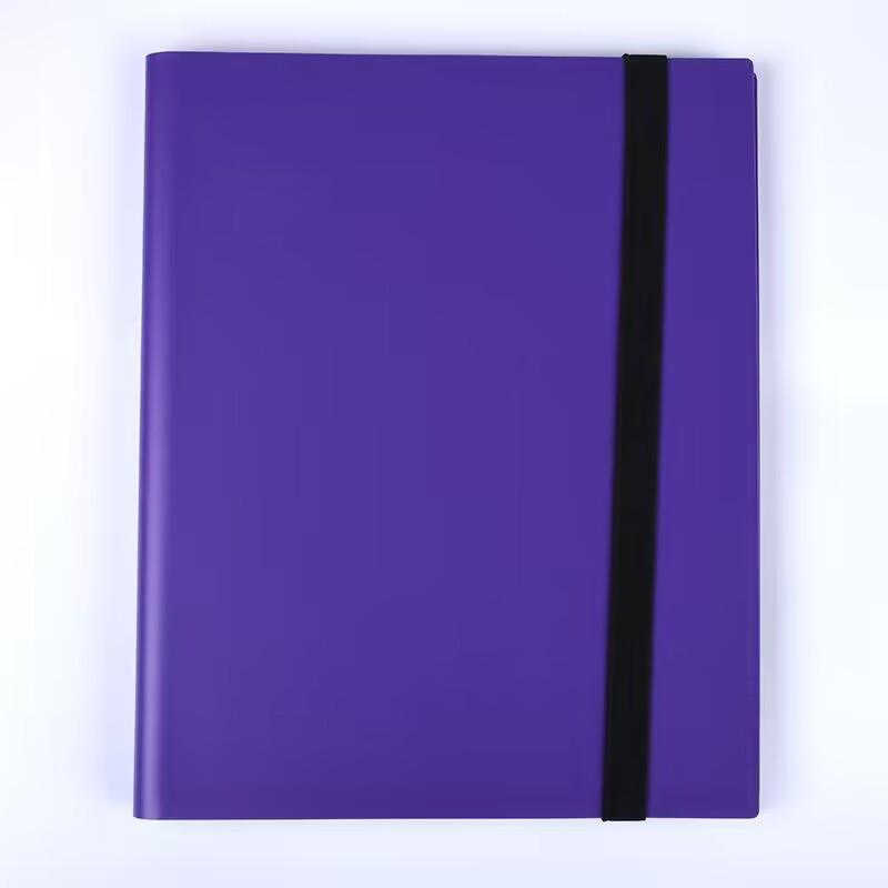 

Блокнот для коллекционных карточек, 9 карманов, переплет для игровых карт, портативная книга-держатель для карточек на 360 градусов для коллекции игровых карточек Pokemon фиолетовый