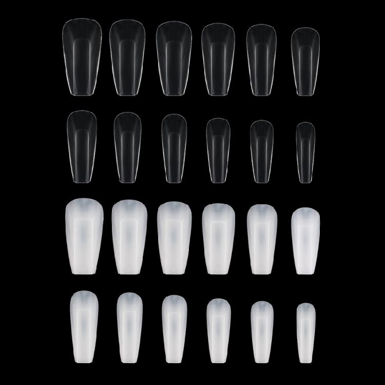 Coffin Square Full Cover Press On Nail False Artificial Tip Long Square Straight