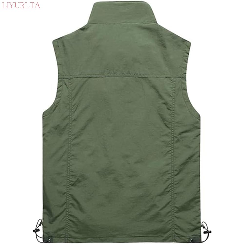 LIYURLTA Mesh Vest for Outdoor and Mountain UV Photographer Vest for and LIY109 Men's Activities, Fishing, Photography, Climbing, Protection,
