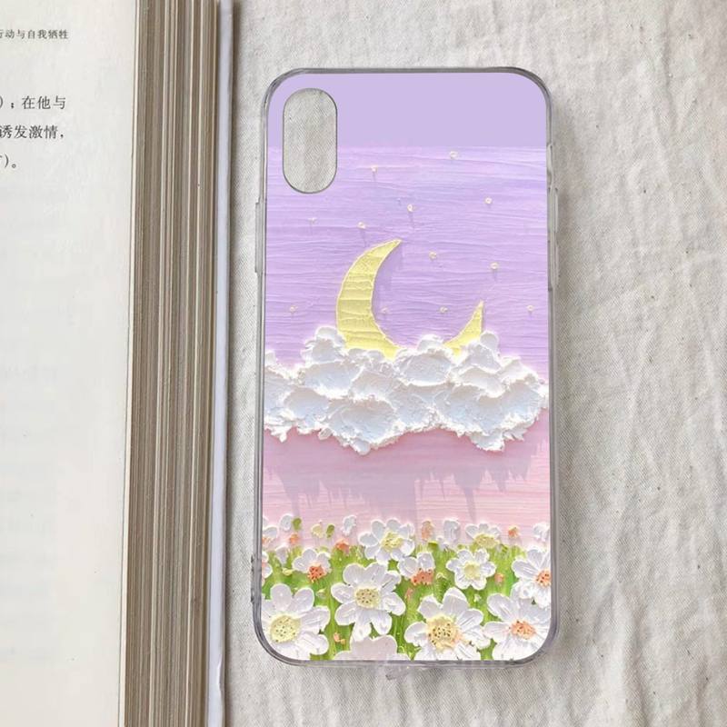 Art Oil Painting Phone Case for iPhone 11 12 13 Mini Pro Max 8 7 6 6S Plus X 5 S SE 2020 XR XS 10 case