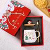 Creative Christmas Cartoon Santa Coffee Mug Gift Set