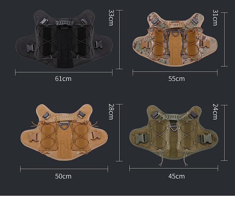 1000D Utomhus Taktisk MOLLE Hundväst för Promenader & Träning