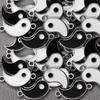 DIY Tai Chi Small Pendant Retro Simple Metal Charms Necklace Bracelet Making Pendants Alloy Jewelry Accessories Ornaments Parts