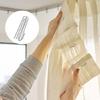 20Pieces Stainless Steel Curtain Hook Four Prongs Folding Hook for Stable Shower Curtain Hanging