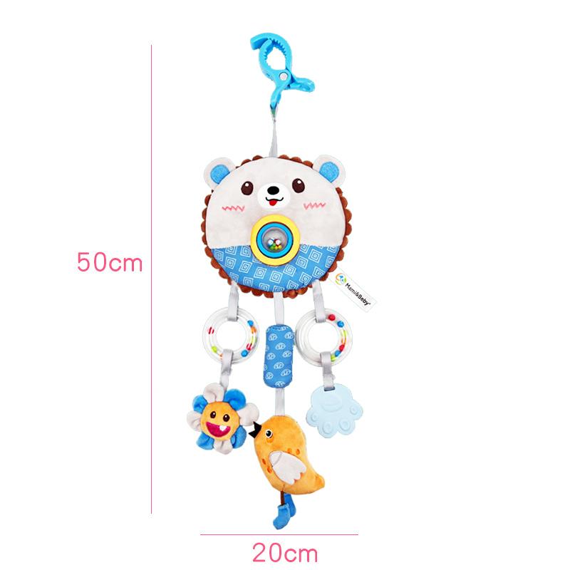 

Hanging Rattles Toys Car Seat Toys for Babies 0-6 Months Newborn Crib Toys Sensory Soft Stuff Baby Stroller Toys for 0 12 Months синий