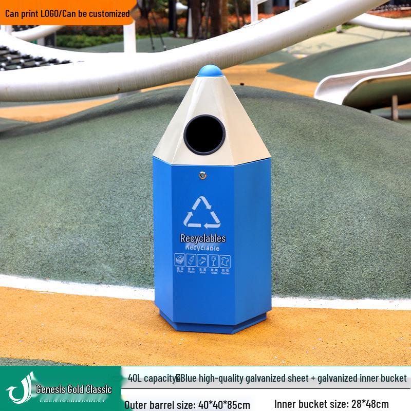 Cartoon Creative Outdoor Kindergarten Playground Trash Bin