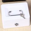 Cash Box with Money Tray Metal Storage Safe Lock Box Mini Locking Cash Box Money Saving Organizer
