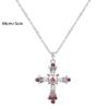 925 Sterling Silber Süße Kühle Wind Würzige Mädchen Kreuz Halskette Weibliche Schwere Set Diamant Gothic Europa Die Vereinigten Staaten Halskette Design