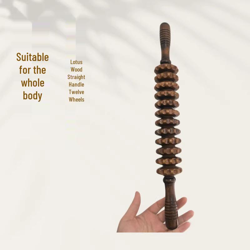 Wooden Yoga Meridian Roller: Muscle Relaxation & Fascia Massager