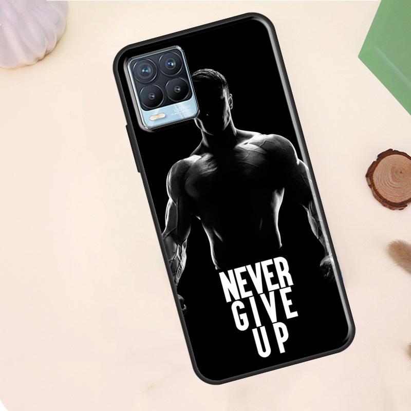 Bodybuilding Gym Fitness Case For Realme C55 C53 C33 C63 C61 C51 C65 C67 C71 C75 11 12 13 14 15 Pro Plus GT6 GT7 Pro