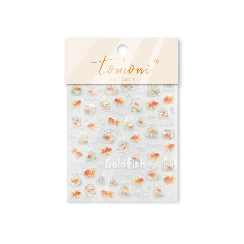 Tomoni 3D Jelly Nail Stickers for Kids - Starfish Design Nail Art Accessories