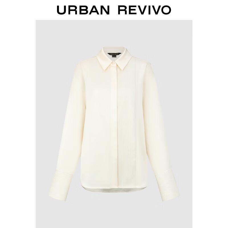 UR Women s Spliced Texture Long Sleeve Commuter Shirt XL