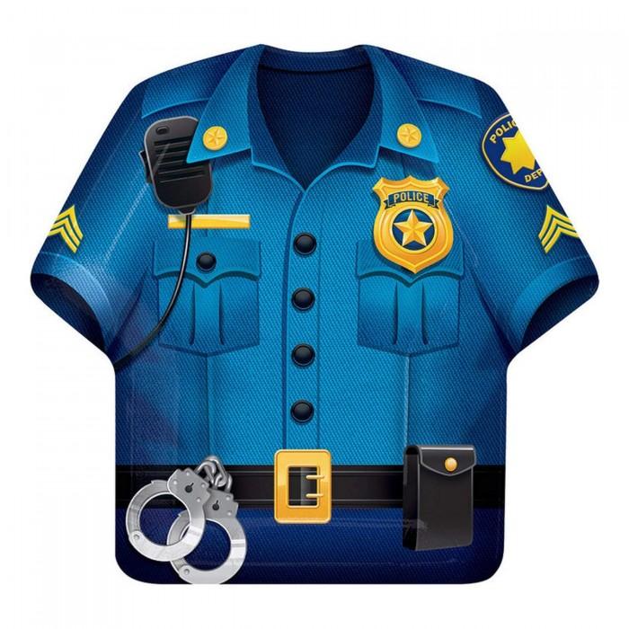 Creative Party Polizeihemd-Partyteller (Packung mit 8)