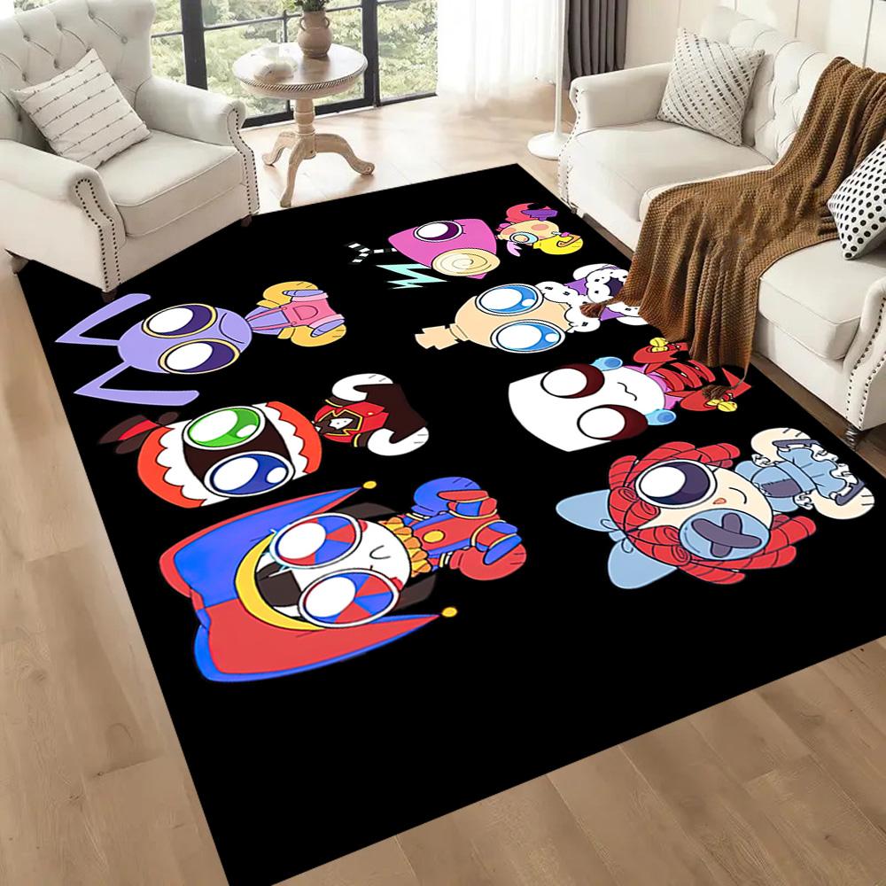 Digital Circus Area Rug Perfect For Kitchen Dining Room Balcony Foyer Antislip Rug Anime Office Decor Perfect Gift For Friends Family