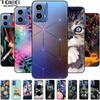 For Moto G34 5G Case G 24 Soft Silicone Fashion Animals TPU Bumper for Motorola Moto G24 G04 Painted Phone Covers Luxury Capa