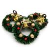 1PCS Miniature Christmas Mini Hanging Xmas Wreath Dollhouse Christmas Tree Garland Wall Grass Strip Home Decoration Accessories
