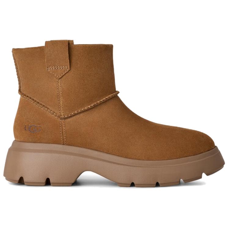 UGG Calimuze Mini Pull On Comfortable Simple Snow Boots Women Boots Brown 1174516-CHE
