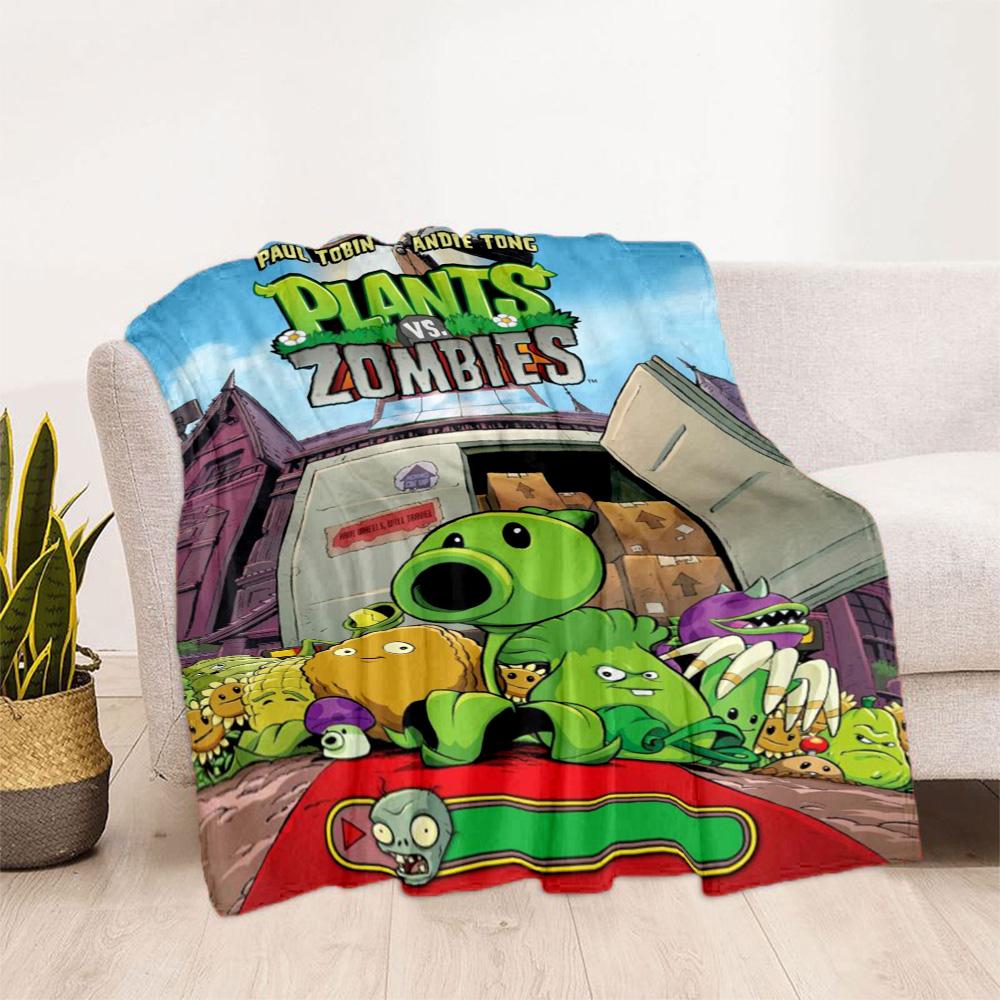 Plants vs. Zombies blankets Suitable for sofas, travel, living rooms also a good gift for friends and family Suitable for all seasons.