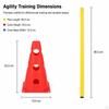 Hunde Agility Hürdenkegel Haustier Sprungtrainingsset für Anfänger Laufen Gehorsam