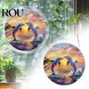 Unique Acrylic Puzzle Gift Sun Catcher with Colorful Light Projection, DIY Window Hanging Decor Stained Glass for Garden Patio Living Room, UV Printed