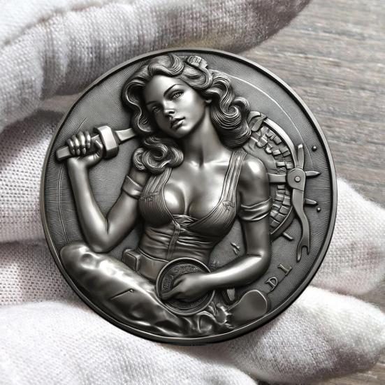 Machinist Women Coin Adult Challenge Coin Couple Intimacy Coin Collectible Sexy Lucky Token Prank Gift for Women Men Date Night