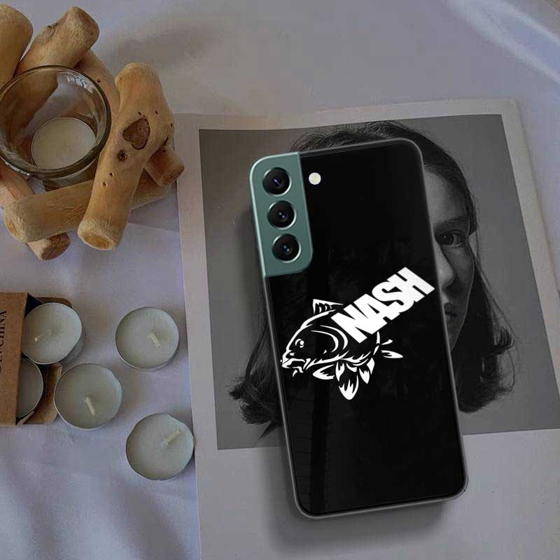 Nash Fishing Logo Phone For Samsung Galaxy S24 S22 Ultra S21 Plus S20 S23 FE Case S10 S10E S9 S8 S7 Edge Cover Silicone Soft Coq