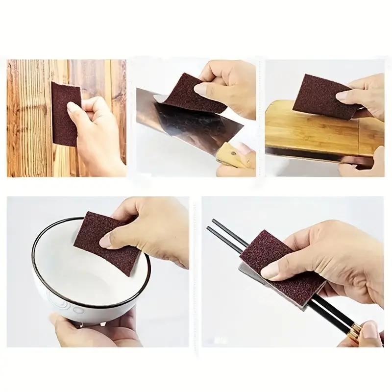 1/2/4/6/10Pcs Sponge Wipes Effortless Kitchen Cleaning Magic for Pot Bottom, Rust Stainless Steel Pot, and Dish Washing