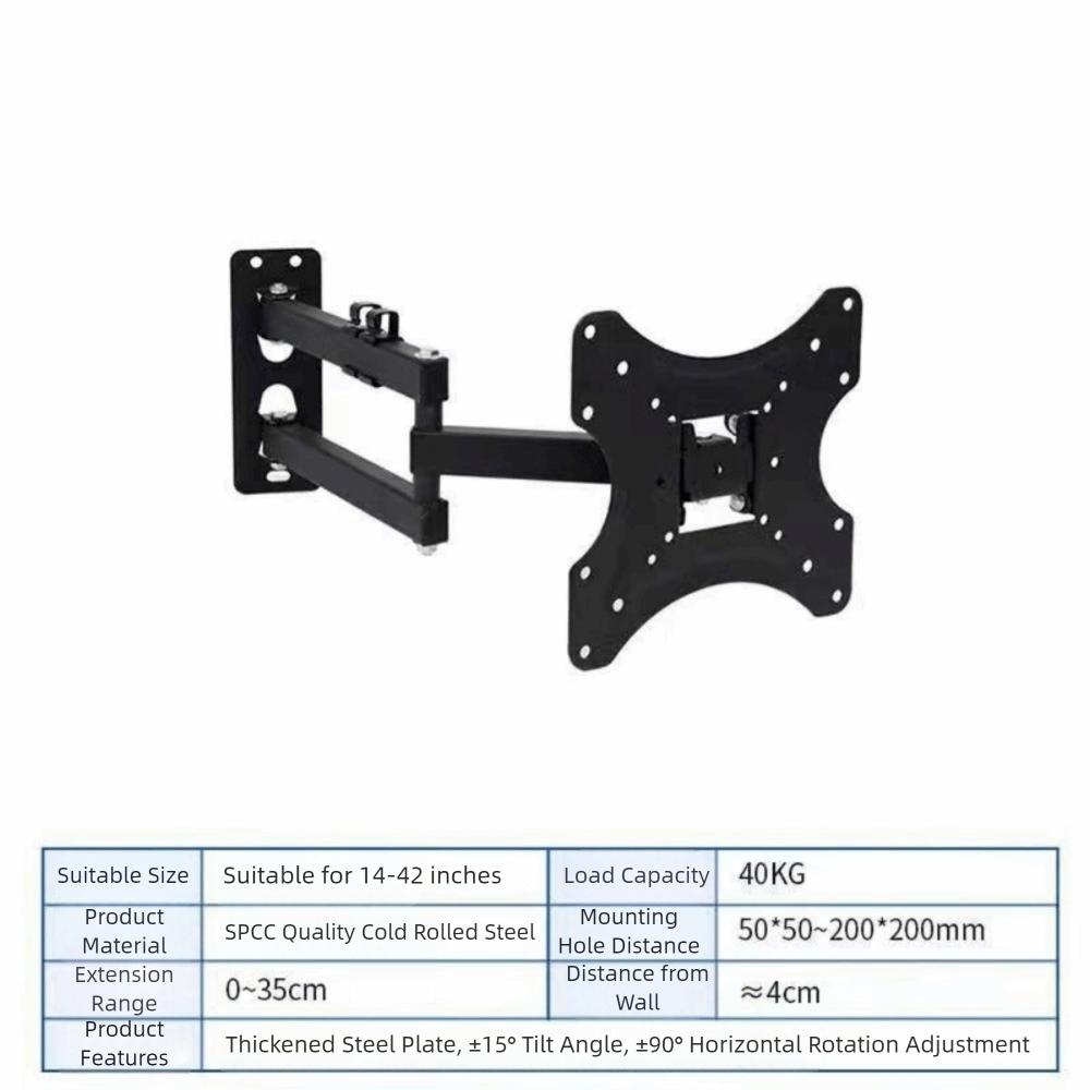 Cantilever Type LCD LED Monitor Bracket Swivel Tilt Rotation TV Frame Support  for Home