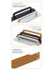Self-Adhesive Minimalist Wooden and Aluminum Handle for Sliding Glass Doors