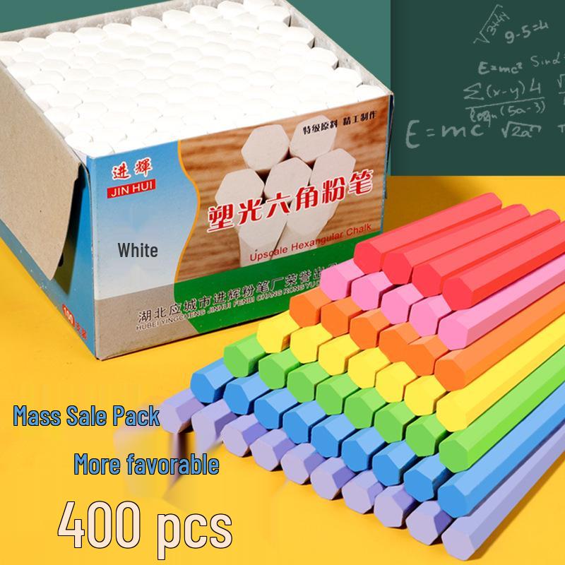 Hexagonal Dustless Colored Chalk for Children's Blackboard and Classroom Teaching