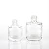 New Design 10ML  Empty Luxury Glass Square Nail Polish Bottle With Brush