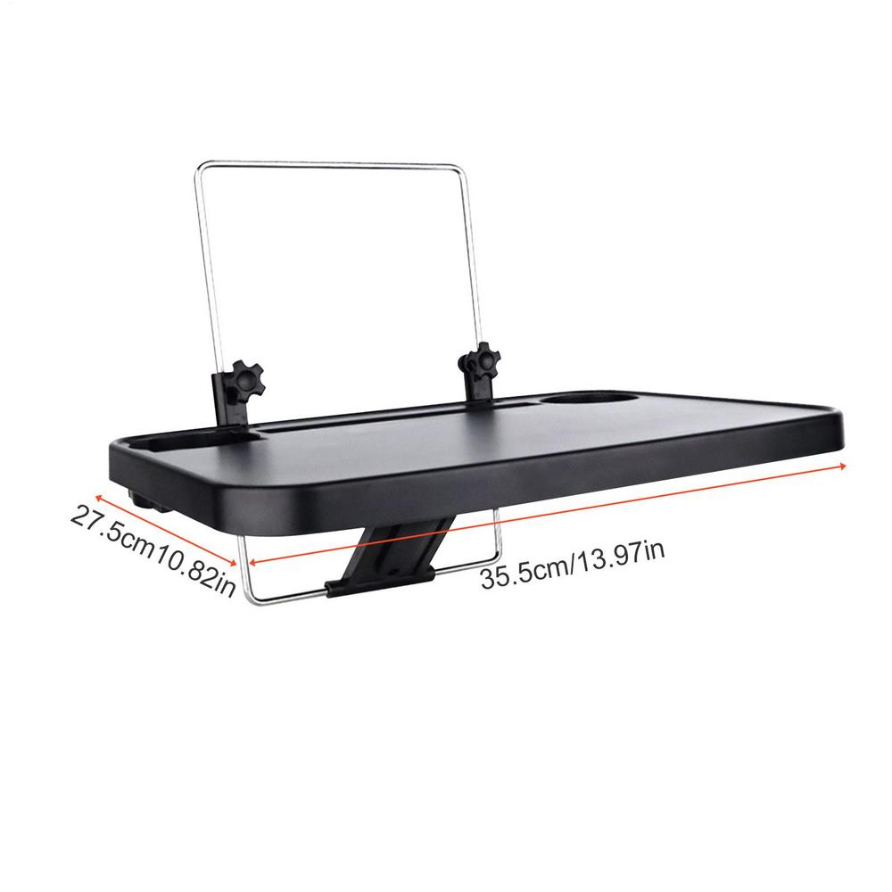

Folding Car Steering Wheel Table Auto Steering Wheel Desk Tray For Laptop Mount Stand Drink Cup Holder Auto Interior Dining Tray чёрный