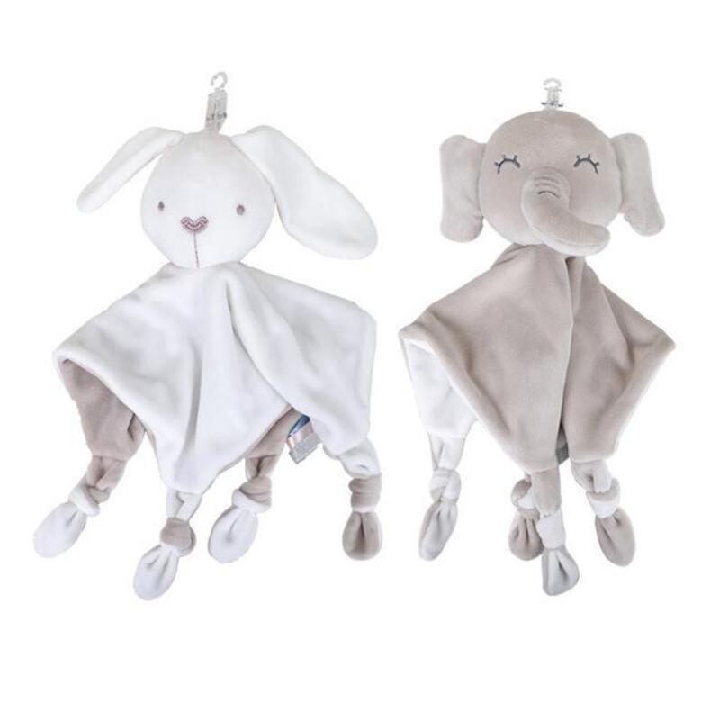 Bbsky Elephant Rabbit Plush Pacifier Blanket Wholesale