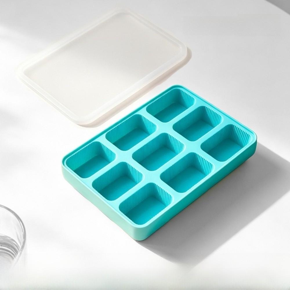 Silicone Ice Cube Tray Removable Lid 6/9 Grids Ice Cube Mold BPA-Free Flexible Chocolate Mold for Cocktail Whiskey