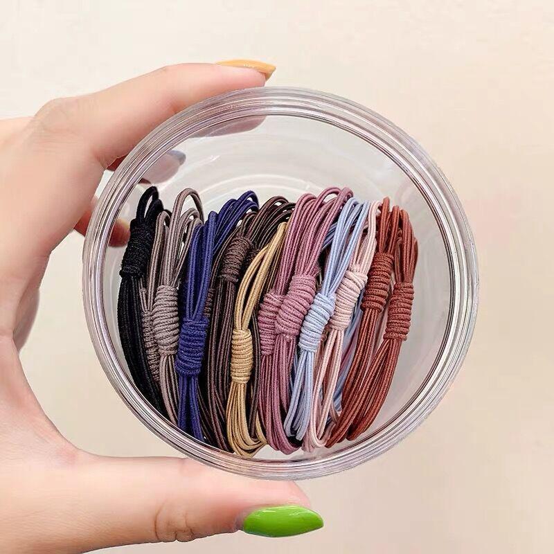 Korean Style 20-Pack Hair Bands: Chic Ponytail Accessories for Trendy Hairstyles