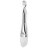 Silver-colored Facial Applicator Brush Is Made Nylon Aluminum Materials Featuring Compact Design That Allows Even Gentle Application Making It Ideal