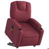 VidaXL Fauteuil inclinable de massage Rouge bordeaux Tissu 3204383