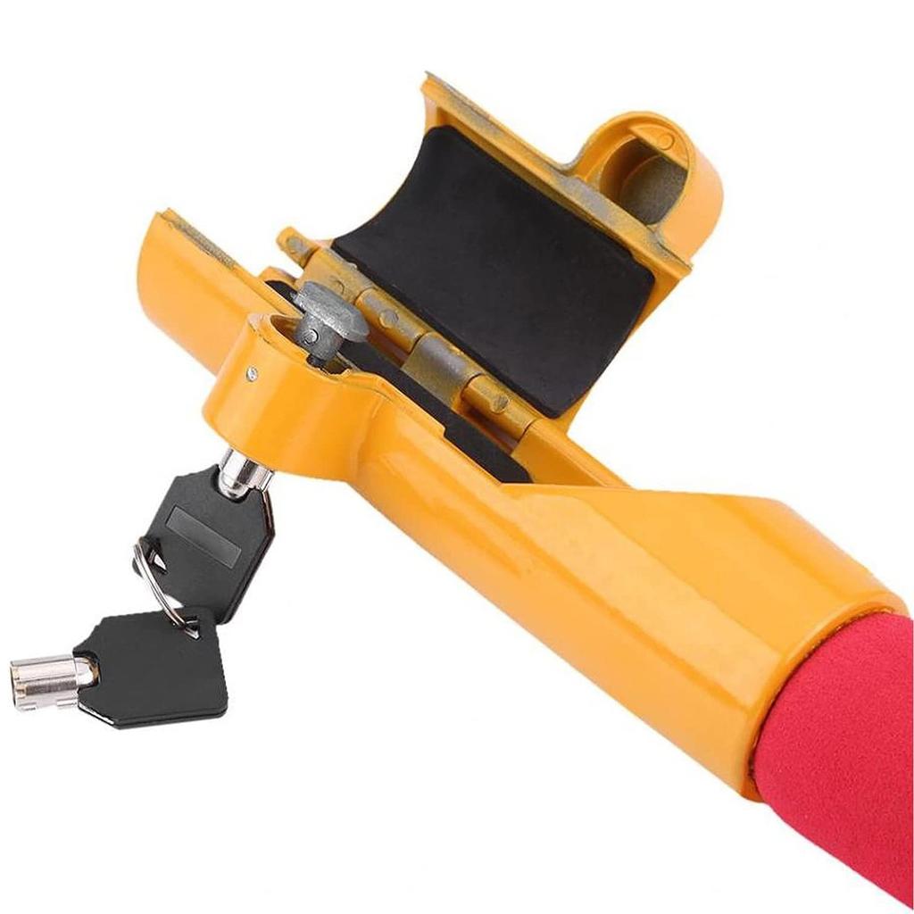 Universal Car Steering Wheel Lock Baseball Theft Lock with 2 Keys with Tough-steel Construction Enhance Automobile Security