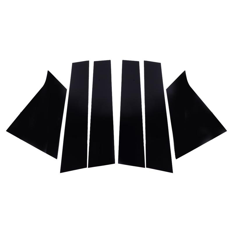 

1 Set Car Black Plastic B Pillar Post Cover Door Window Trim Window Fit for Chevrolet Malibu 2018 2017 2016