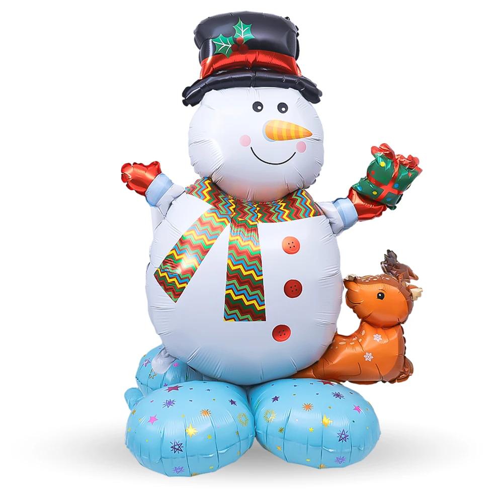 4D Large Christmas Standing Balloon Santa Claus Snowman Xmas Tree Balloon Christmas Party Home Decorations Navidad 2025 New Year
