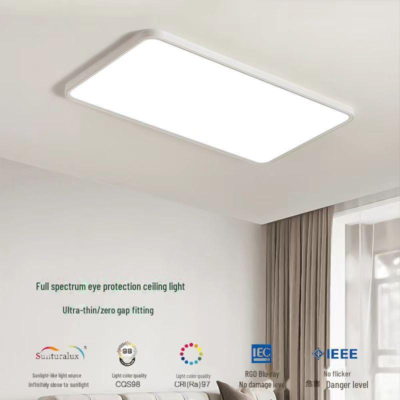 

Современный потолочный светильник полного спектра 2024 года — простое и элегантное освещение для гостиной Anti-glare prismatic tri-color